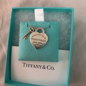 Tiffany & Co. heart key necklace